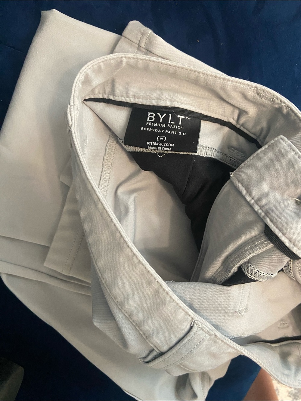 BYLT Basics Everyday Pant 2.0 - Light Gray Men’s Chinos
